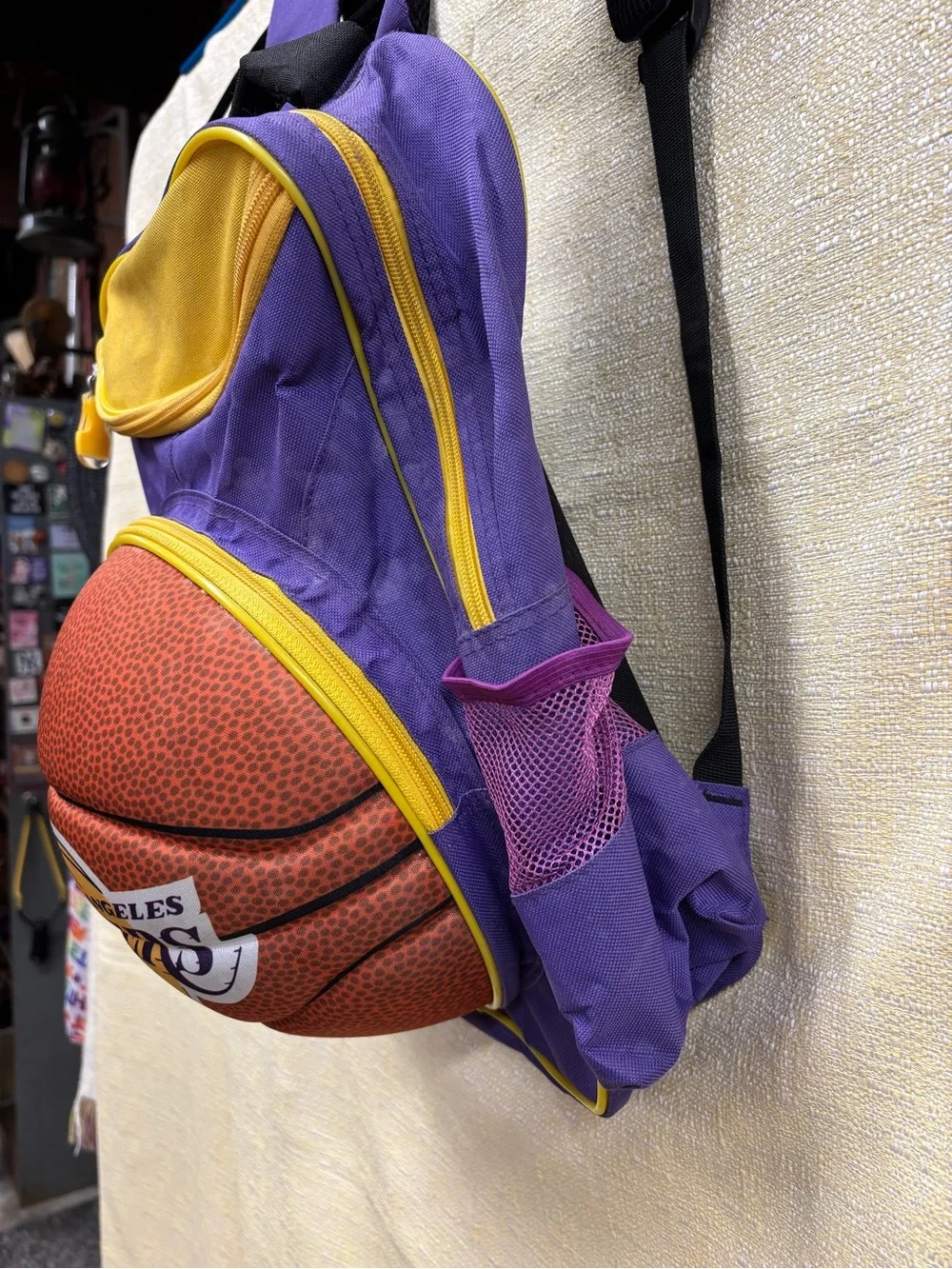 Lakers Kids Purple & Yellow Basketball Backpack
